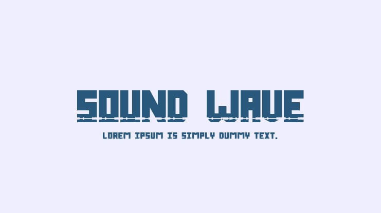 Sound Wave Font Family