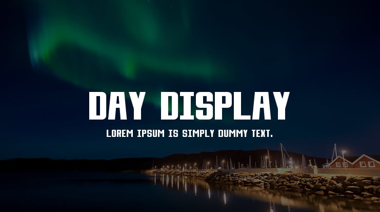 Day Display Font Family