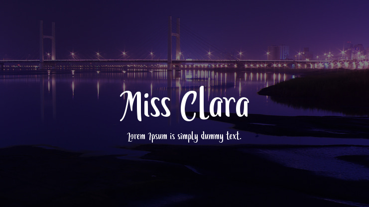 Miss Clara Font Family
