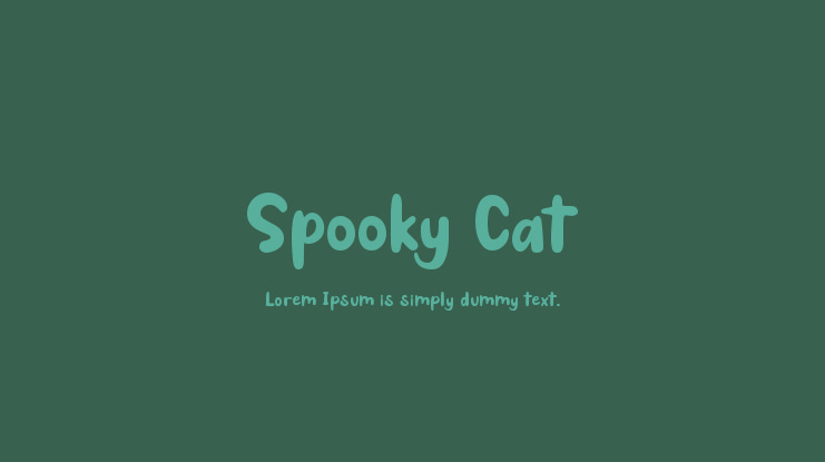 Spooky Cat Font