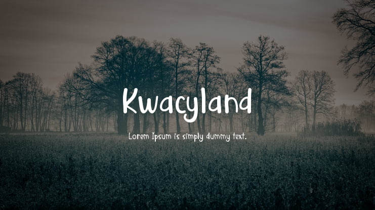 Kwacyland Font