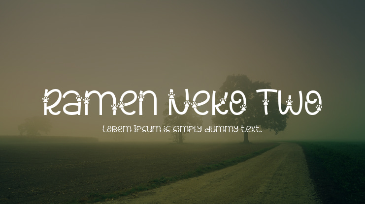 Ramen Neko Two Font Family