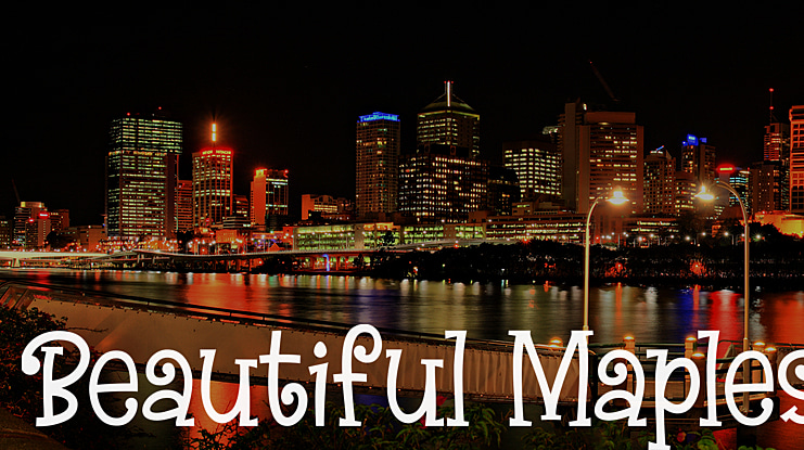 Beautiful Maples Font