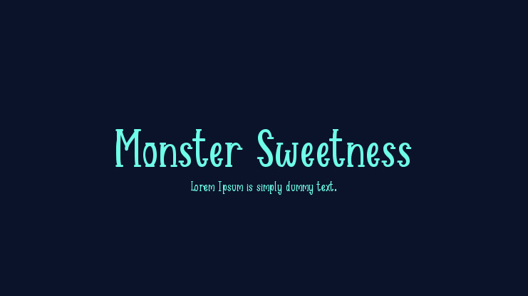 Monster Sweetness Font