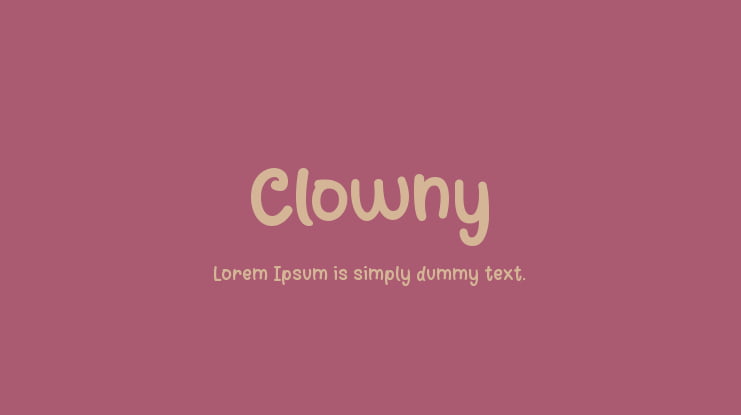 Clowny Font