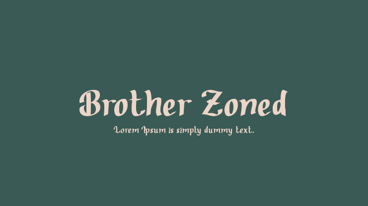 Brother Zoned Font Family