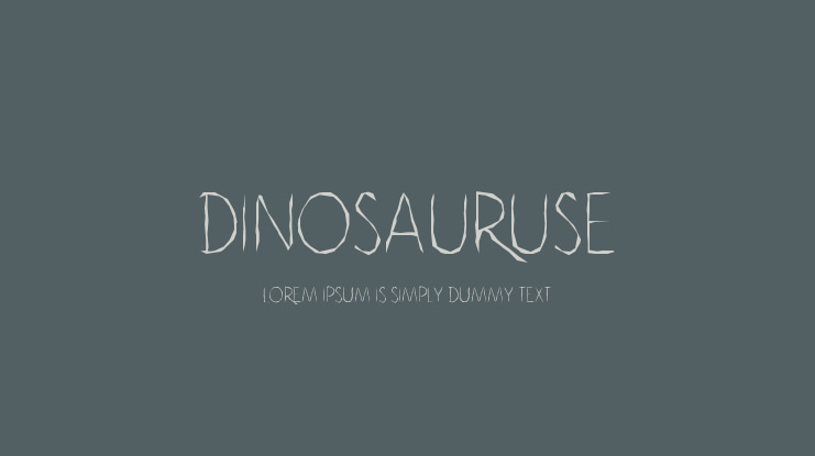 Dinosauruse Font