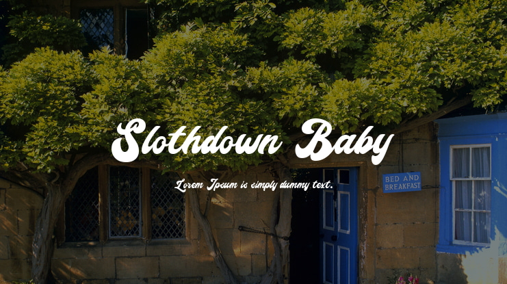 Slothdown Baby Font