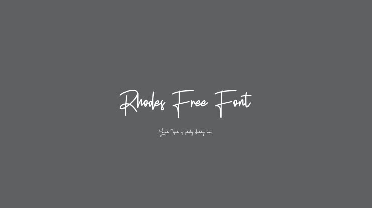 Rhodes Free Font