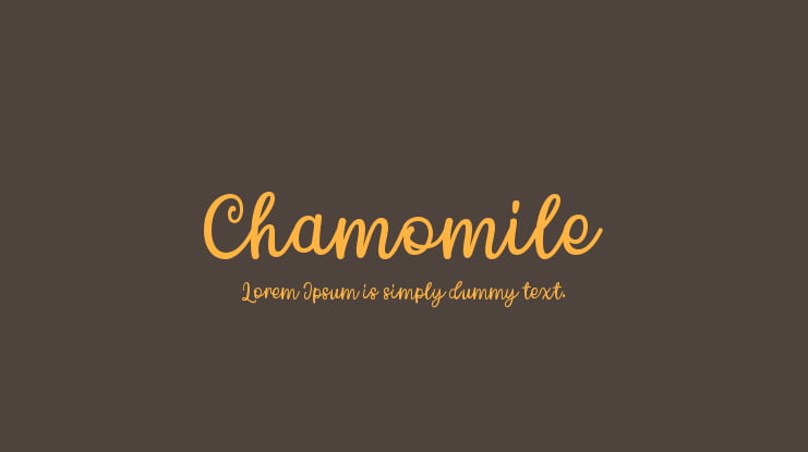 Chamomile Font