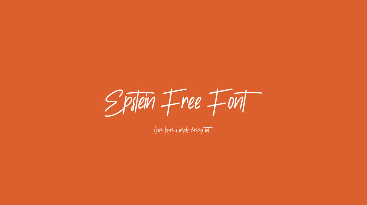 Epstein Free Font