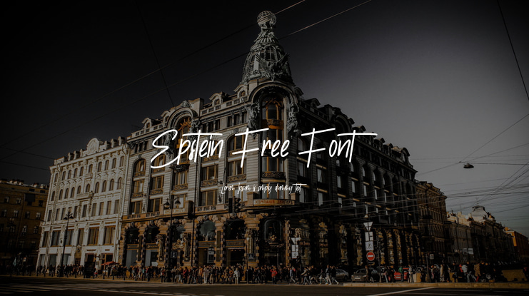 Epstein Free Font
