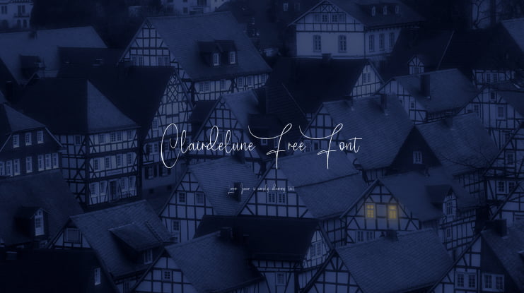 Clairdelune Free Font