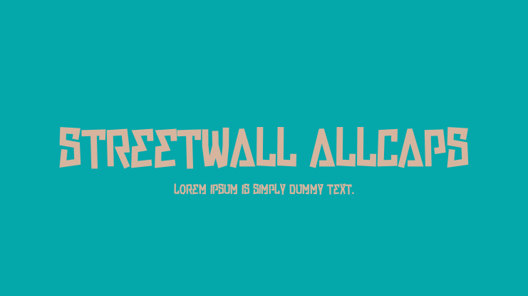 Streetwall Allcaps Font