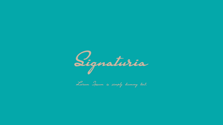 Signaturia Font