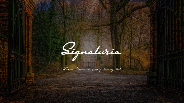 Signaturia Font
