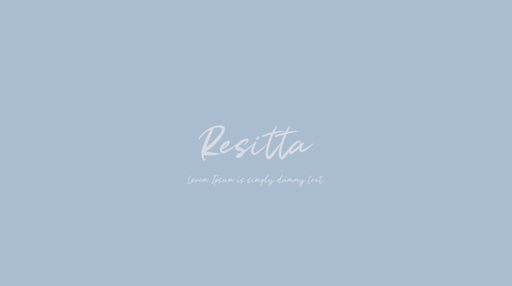 Resitta Font