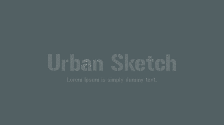 Urban Sketch Font