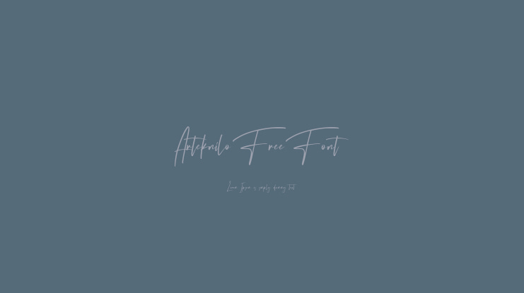 Arteknilo Free Font