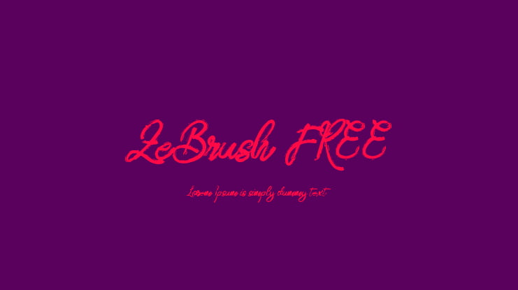 ZeBrush FREE Font