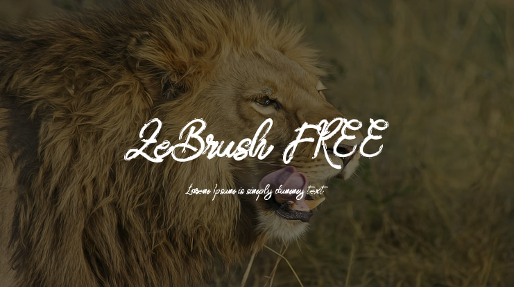 ZeBrush FREE Font