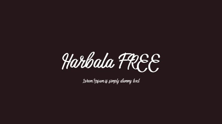 Harbala FREE Font
