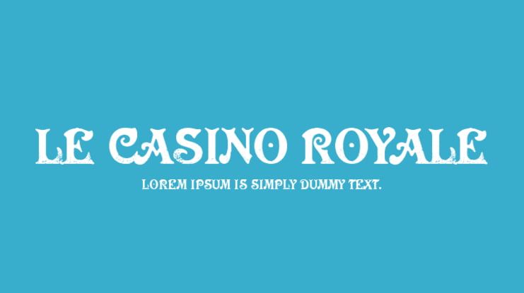 Le Casino Royale Font