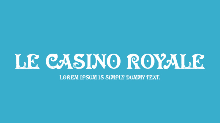 Le Casino Royale Font