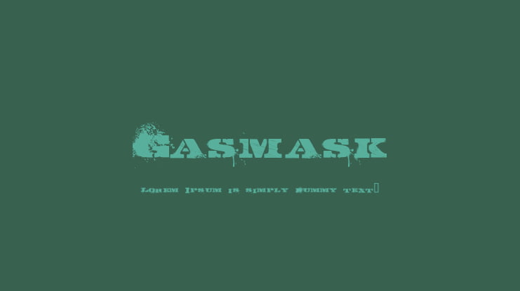 Gasmask Font