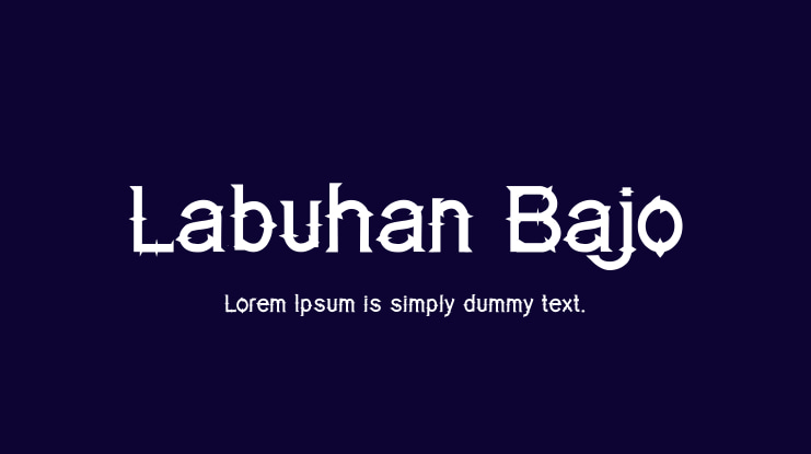 Labuhan Bajo Font