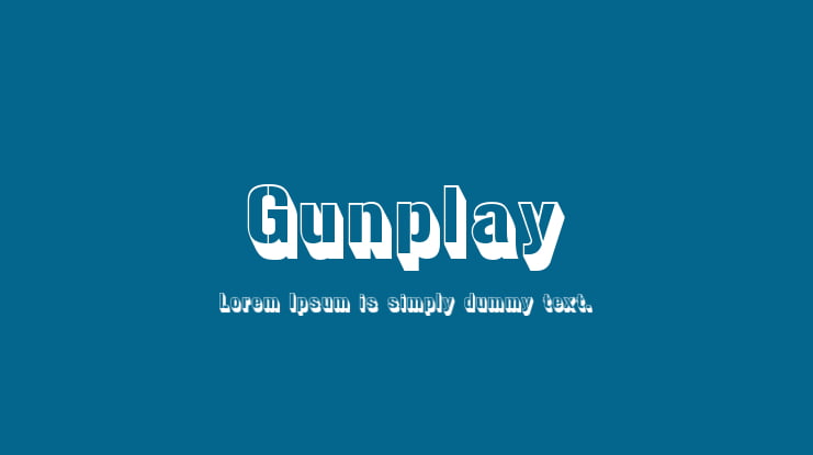 Gunplay Font Family