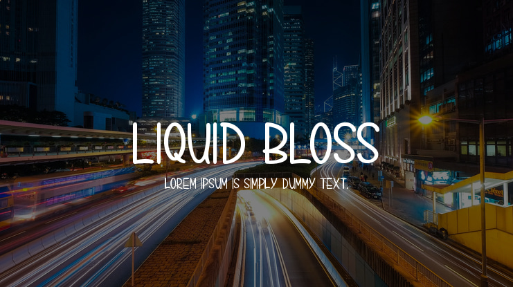 LIQUID BLOSS Font
