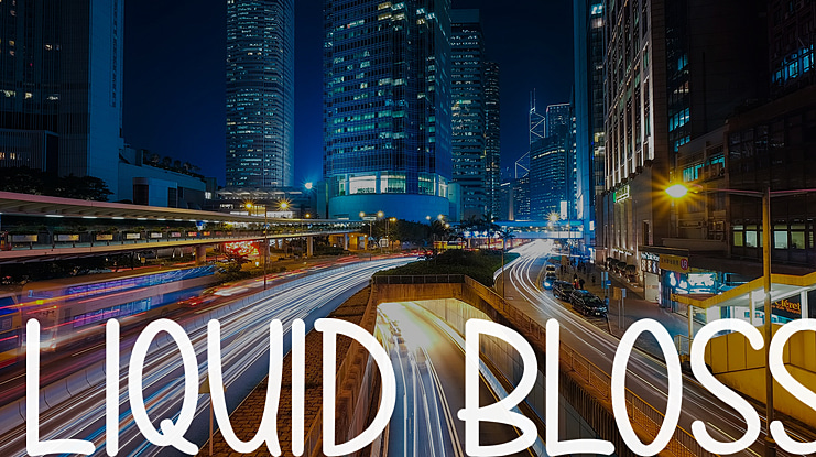 LIQUID BLOSS Font