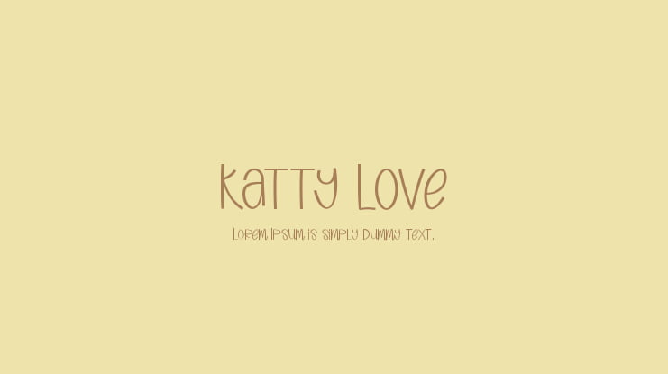 Katty Love Font