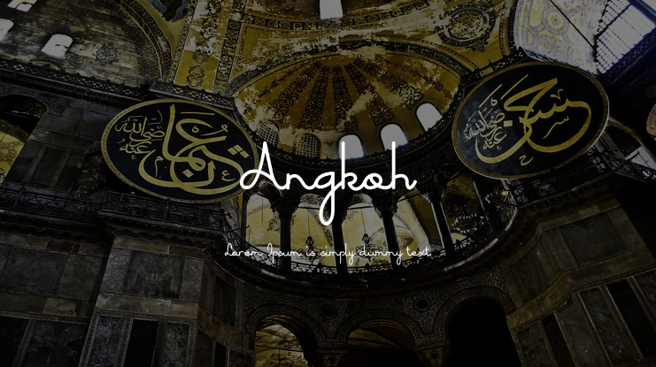 Angkoh Font
