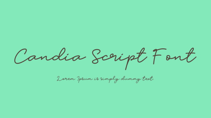 Candia Script Font