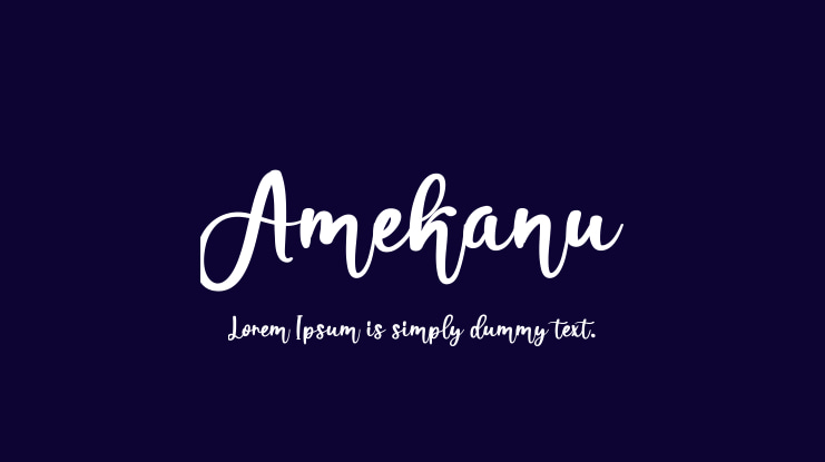 Amekanu Font