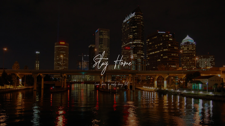 Stay Home Font