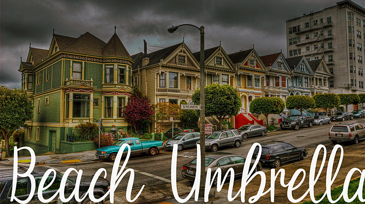 Beach Umbrella Font