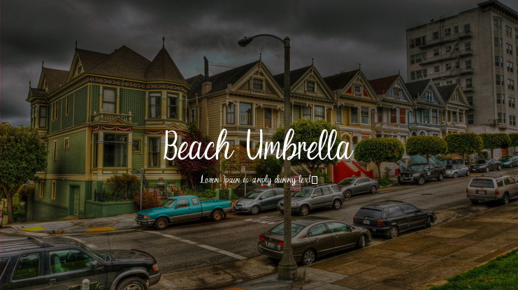 Beach Umbrella Font