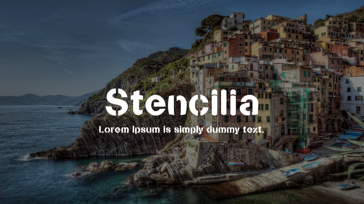 Stencilia Font Family