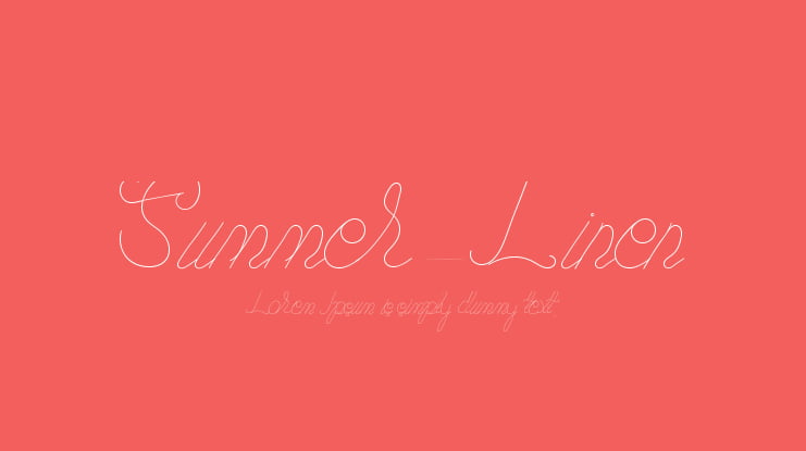 Summer_Linen Font