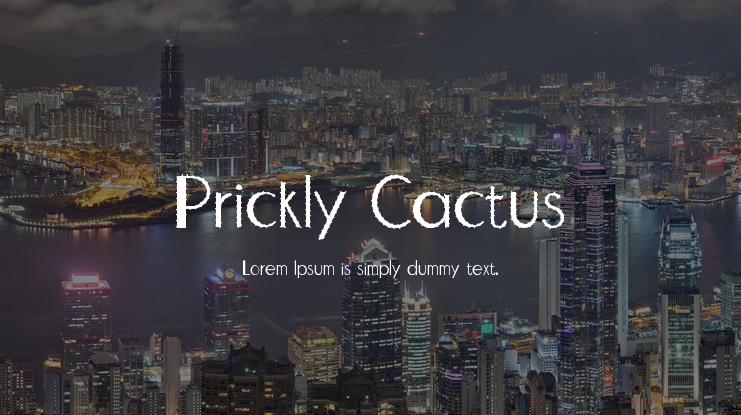 Prickly Cactus Font
