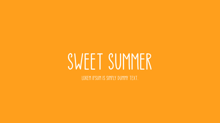 Sweet Summer Font