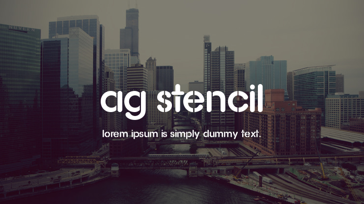 AG Stencil Font