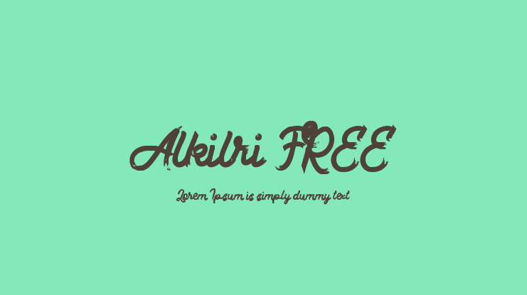 Alkilri FREE Font
