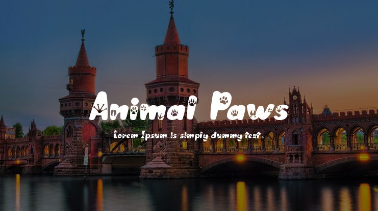 Animal Paws Font