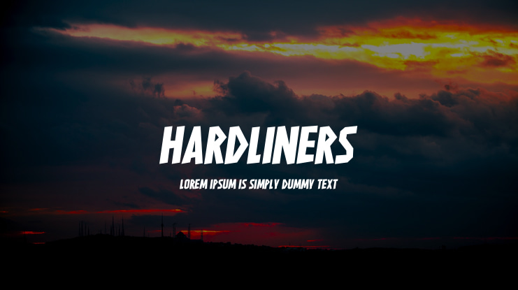 HARDLINERS Font