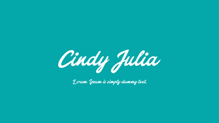 Cindy Julia Font