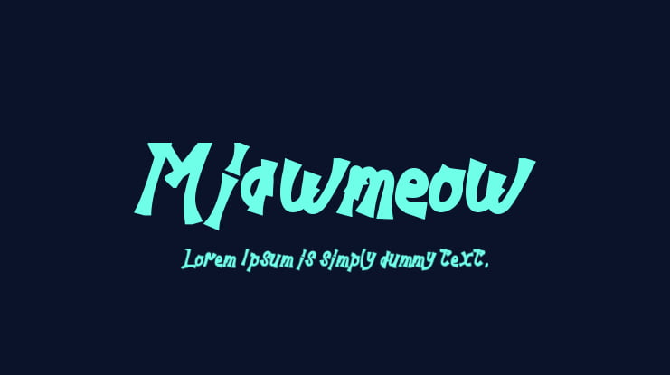 Miawmeow Font